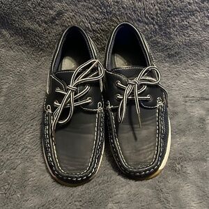 Boys XRay Boat Shoes Navy Blue White Comfortable Size 13